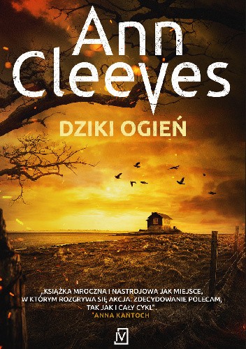 Okładka Dzikiego ognia Ann Cleeves.